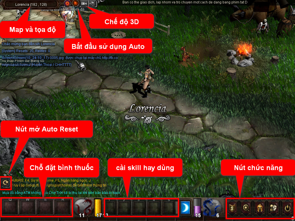 Chức năng chính của Game MU Nét Việt