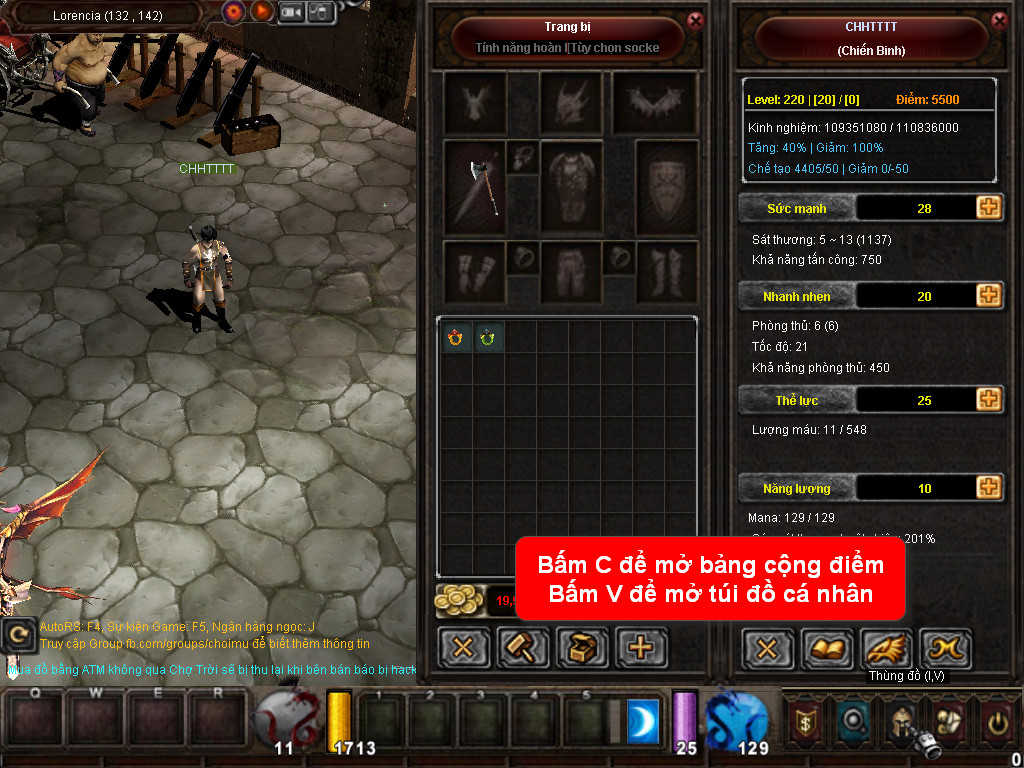 Chức năng chính của Game MU Nét Việt